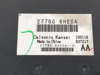 2018-2018 Infiniti Q50 Temperature Control Module 27760 6he0a - Oemusedautoparts1.com
