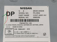 2016-2018 Infiniti Q50 Radio AM FM Cd Player Receiver Replacement P/N:28330 4HB3B Fits Fits 2016 2017 2018 2019 2020 OEM Use
