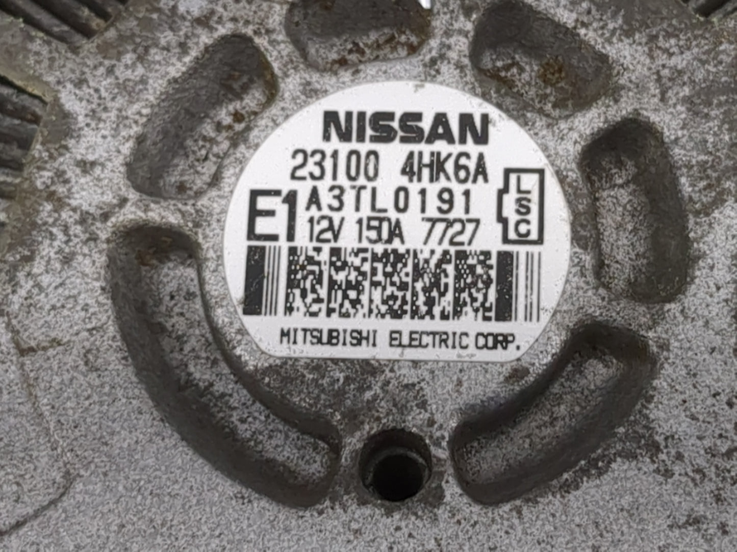 2016-2020 Infiniti Q50 Alternator Replacement Generator Charging Assembly Engine OEM P/N:23100 4HK6A Fits OEM Used Auto Part