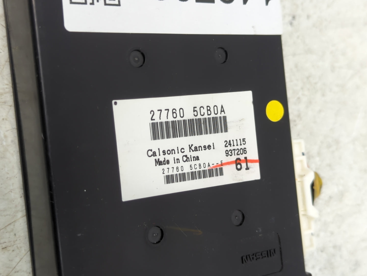 2018-2018 Infiniti Q50 Temperature Control Module 27760 5cb0a - Oemusedautoparts1.com
