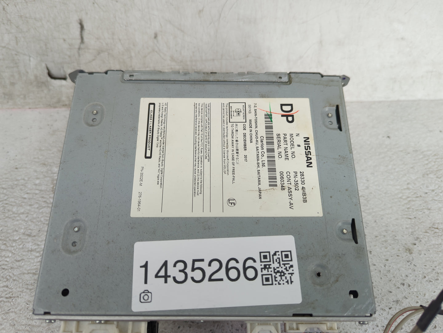 2015-2019 Infiniti Q50 Radio AM FM Cd Player Receiver Replacement P/N:28330 4HB3B PN-3502 Fits Fits 2015 2016 2017 2018 2019