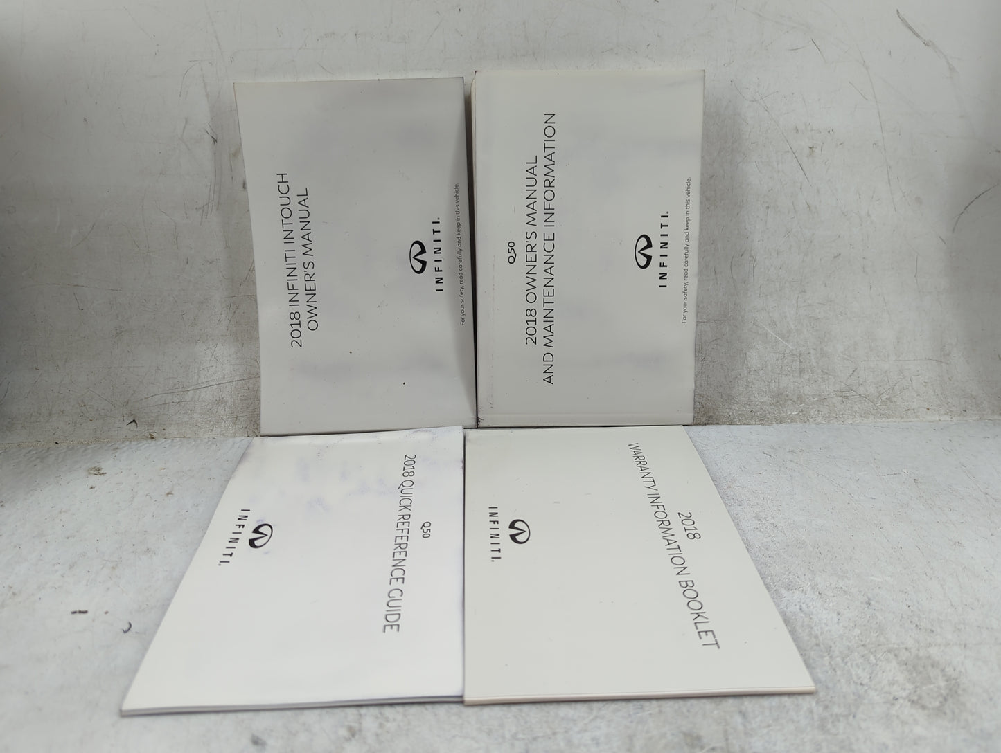 2018 Infiniti Q50 Owners Manual Book Guide P/N:OM18E0 0V37U0 OEM Used Auto Parts - Oemusedautoparts1.com