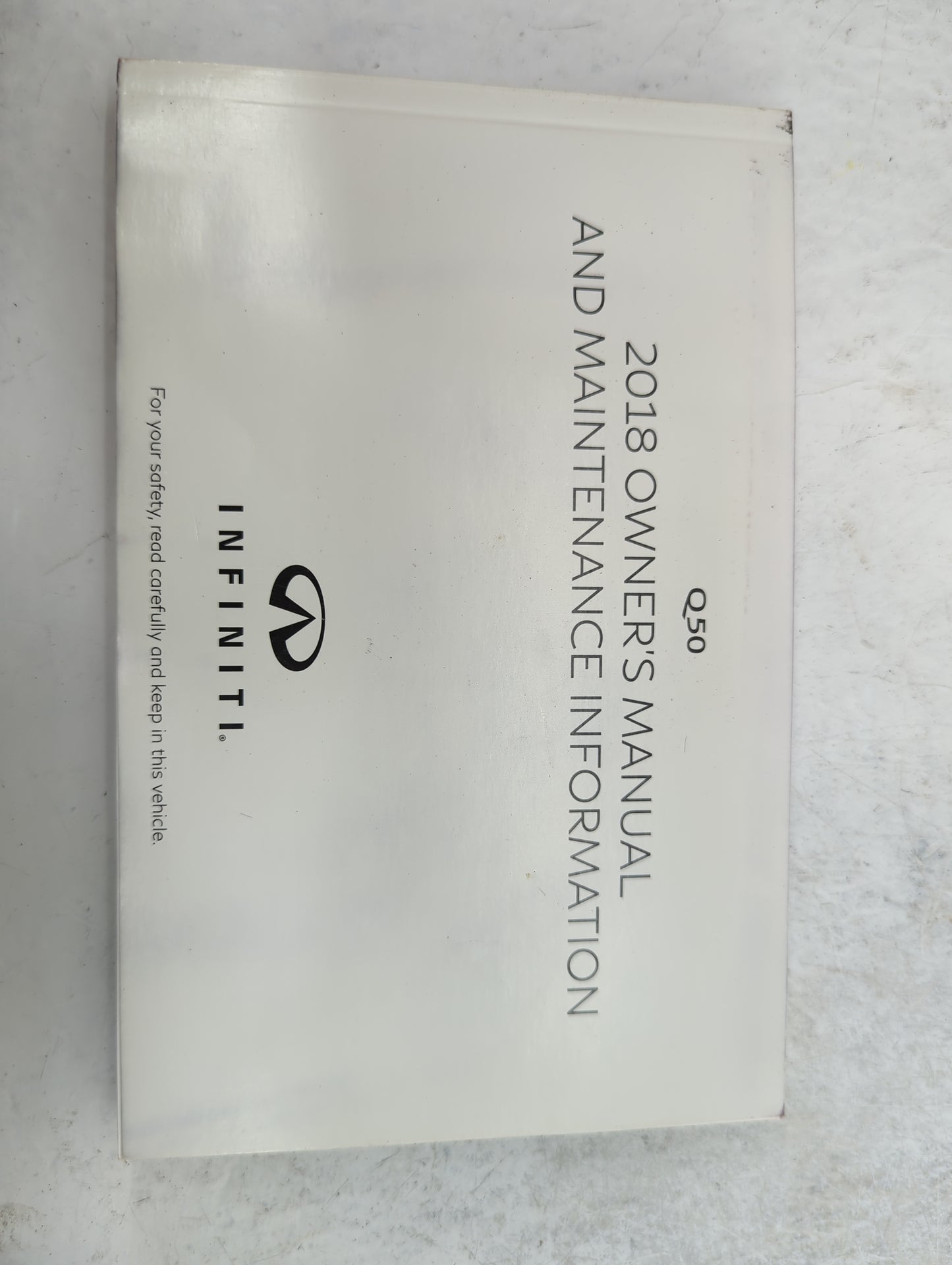 2018 Infiniti Q50 Owners Manual Book Guide P/N:OM18E0 0V37U0 OEM Used Auto Parts - Oemusedautoparts1.com