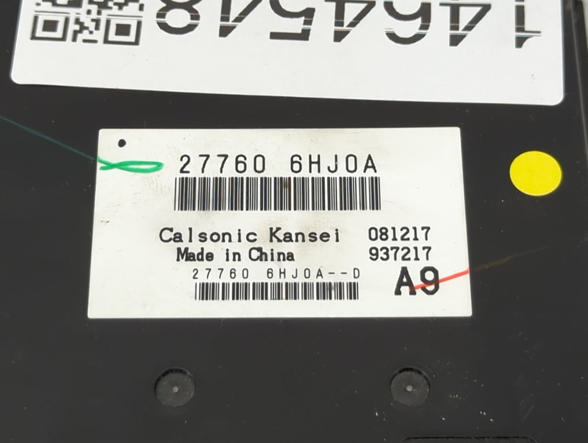 2018-2018 Infiniti Q50 Temperature Control Module 1464548 - Oemusedautoparts1.com