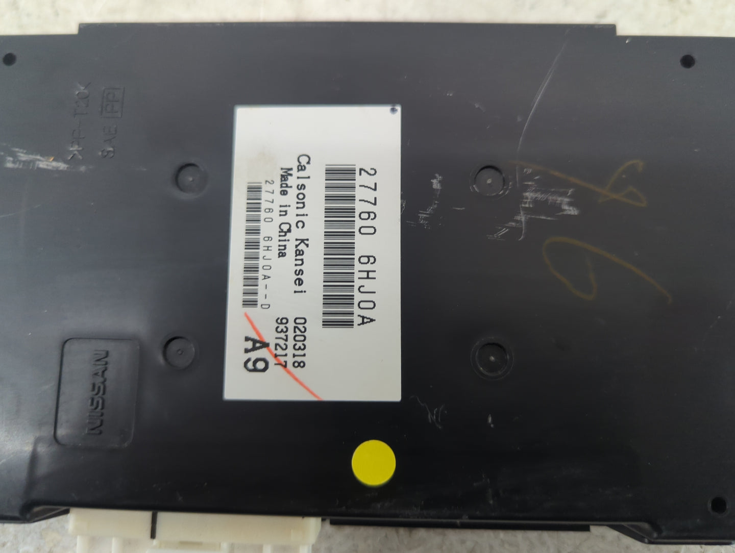 2018-2018 Infiniti Q50 Temperature Control Module 27760 6hj0a 1468775 - Oemusedautoparts1.com