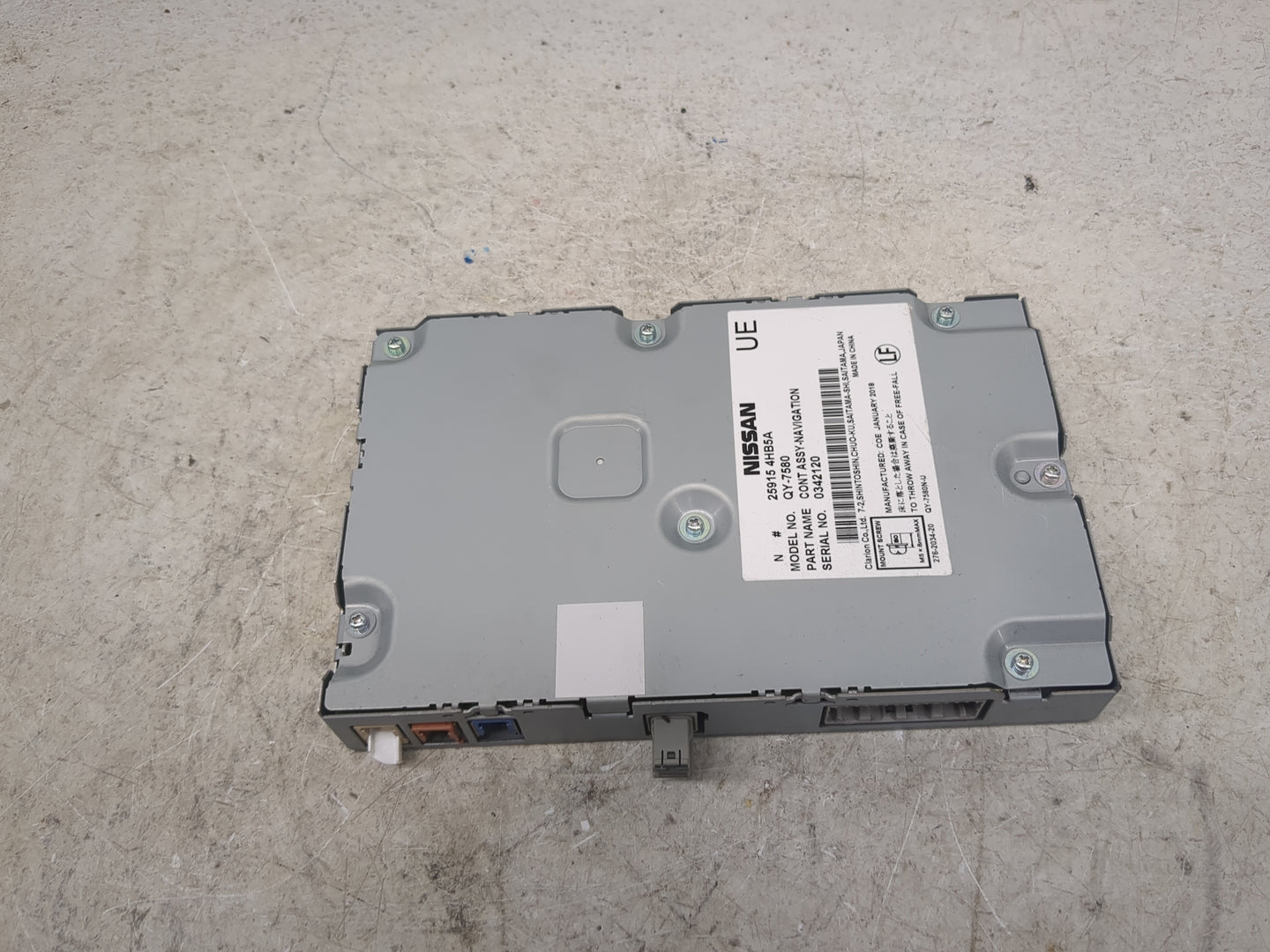 2018-2019 Infiniti Q50 Information-gps-tv Control Module 1468866 - Oemusedautoparts1.com