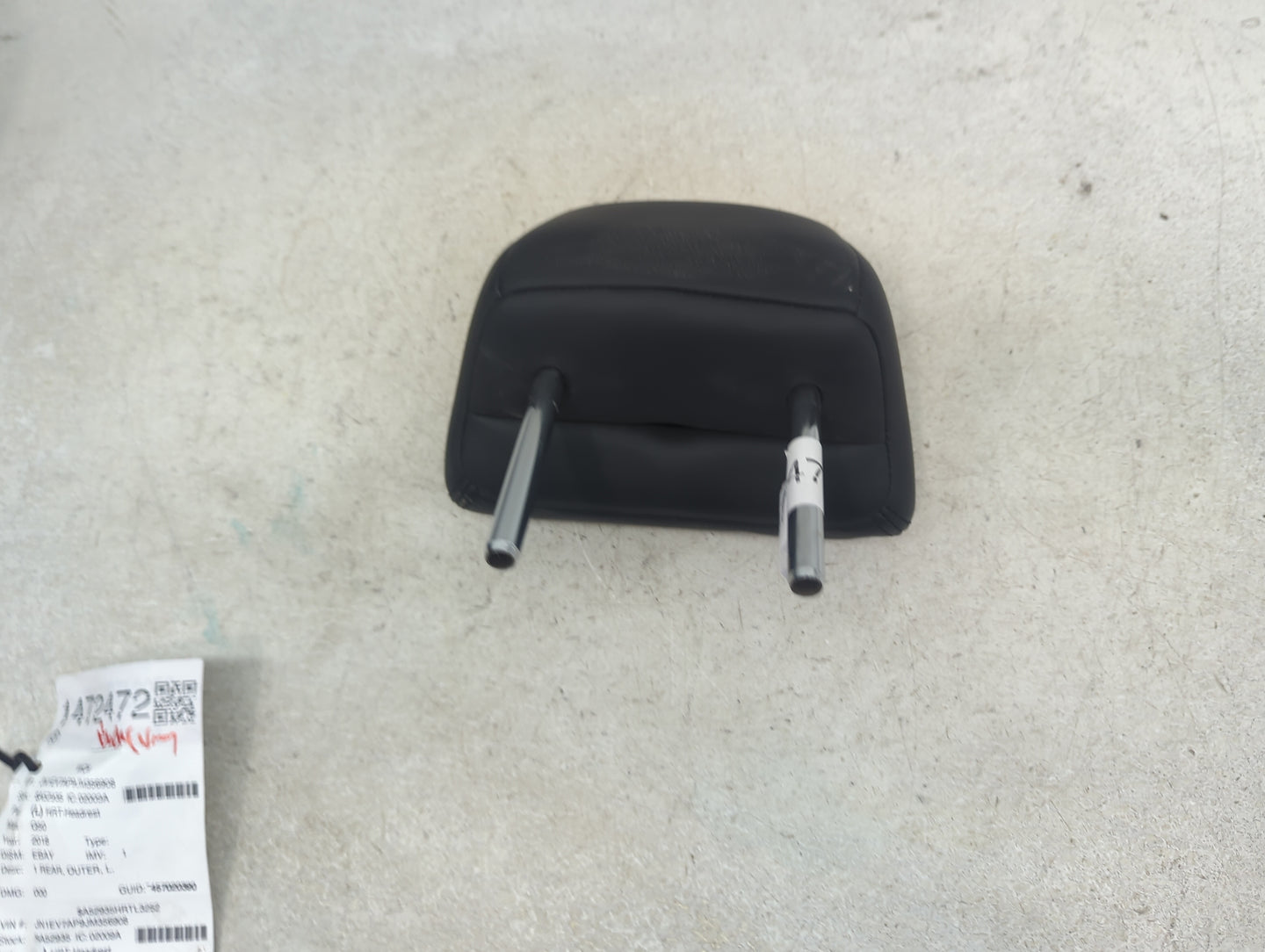2018 Infiniti Q50 Headrest Head Rest Rear Seat Fits OEM Used Auto Parts - Oemusedautoparts1.com