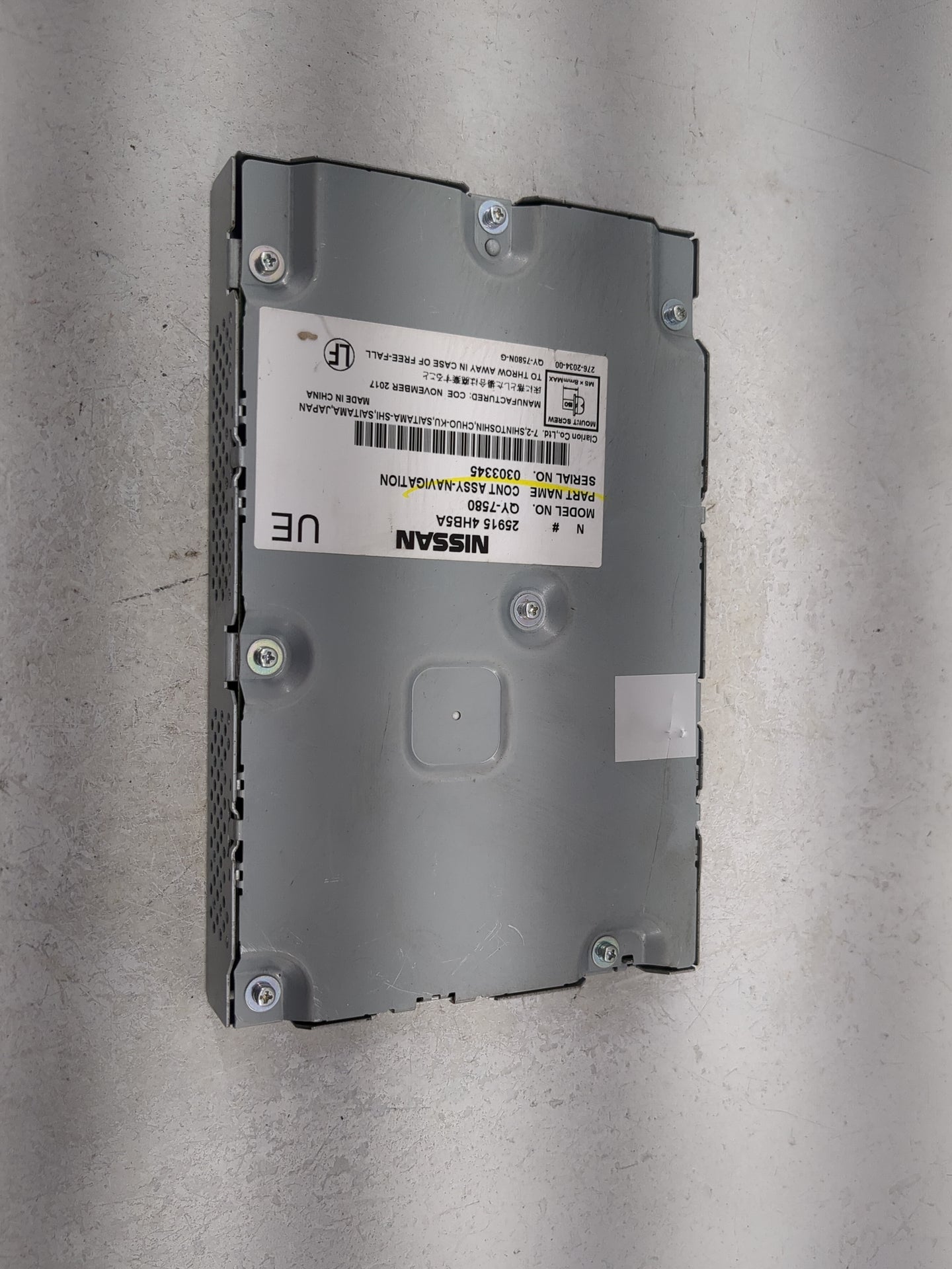 2018-2019 Infiniti Q50 Information-gps-tv Control Module 1481477 - Oemusedautoparts1.com