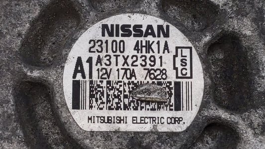 2016-2018 Infiniti Q50 Alternator Replacement Generator Charging Assembly Engine OEM P/N:23100 4HK6A 23100 4HK1A Fits OEM Used Auto Parts