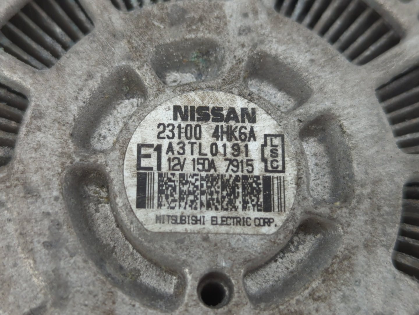 2016-2020 Infiniti Q50 Alternator Replacement Generator Charging Assembly Engine OEM P/N:23100 4HK6A Fits OEM Used Auto Part