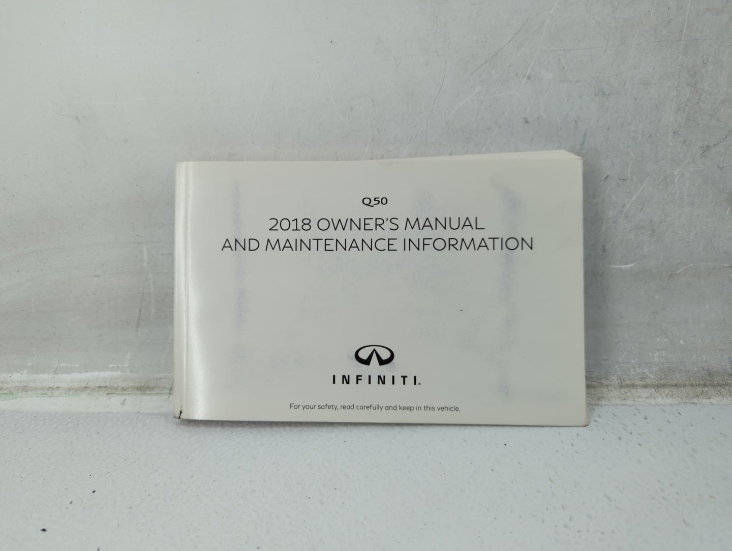 2018 Infiniti Q50 Owners Manual Book Guide P/N:OM18E0 0V37U0 OEM Used Auto Parts - Oemusedautoparts1.com