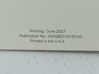2018 Infiniti Q50 Owners Manual Book Guide P/N:OM18E0 0V37U0 OEM Used Auto Parts - Oemusedautoparts1.com