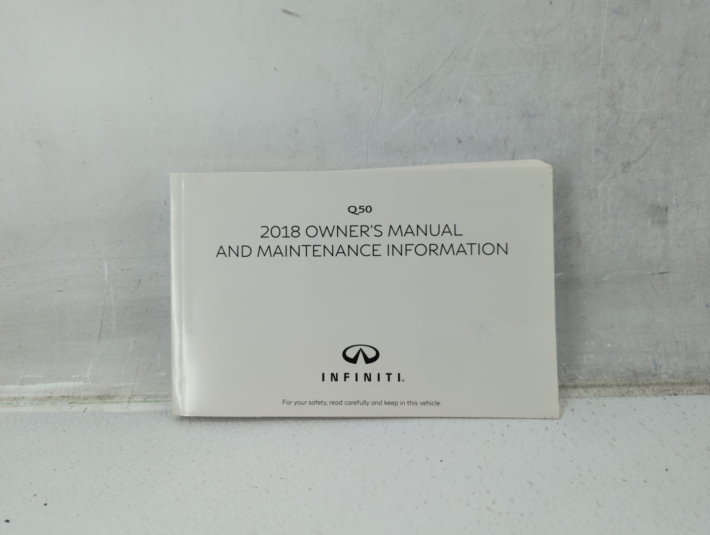 2018 Infiniti Q50 Owners Manual Book Guide P/N:OM18E0 0V37U0 OEM Used Auto Parts - Oemusedautoparts1.com