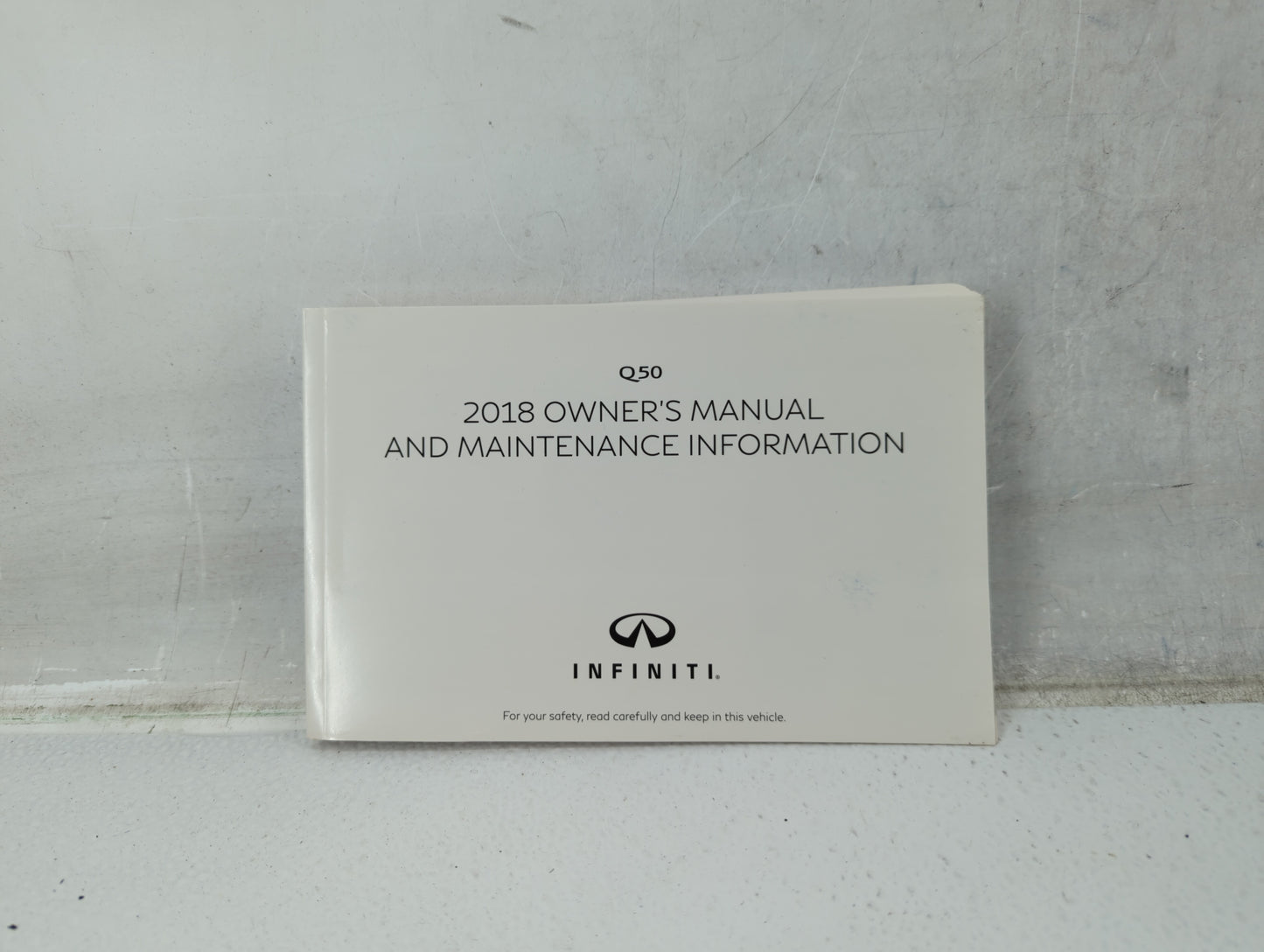 2018 Infiniti Q50 Owners Manual Book Guide P/N:OM18E0 0V37U0 OEM Used Auto Parts - Oemusedautoparts1.com