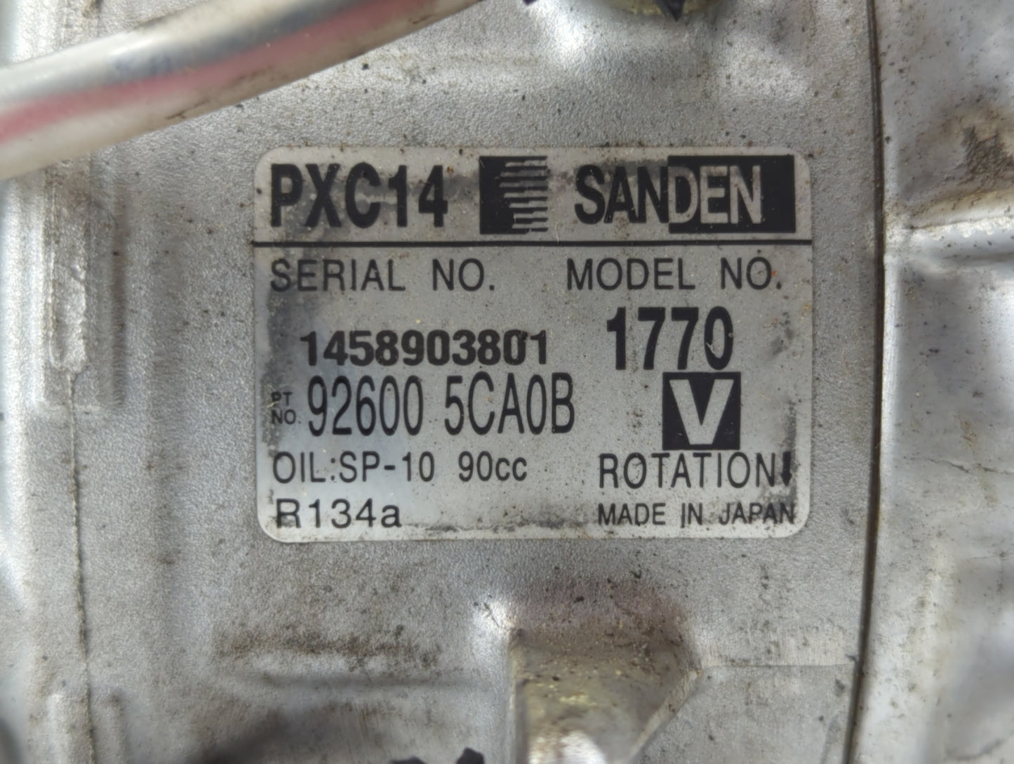 2016-2020 Infiniti Q50 Air Conditioning A/c Ac Compressor Oem - Oemusedautoparts1.com