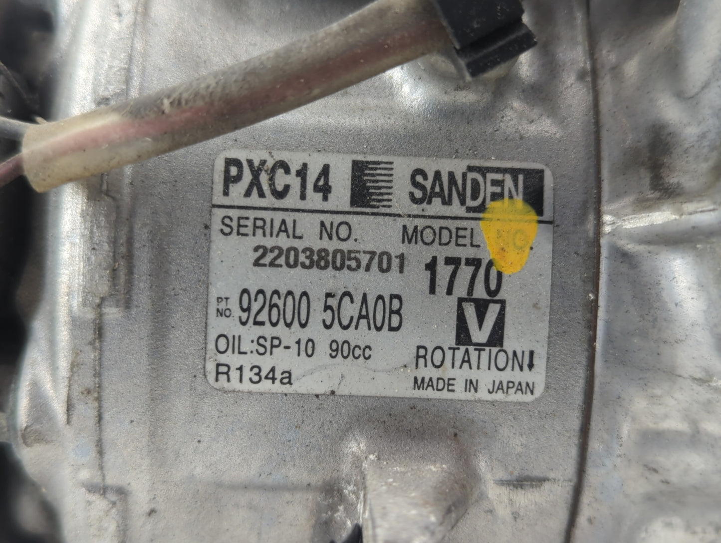 2016-2020 Infiniti Q50 Air Conditioning A/c Ac Compressor Oem - Oemusedautoparts1.com