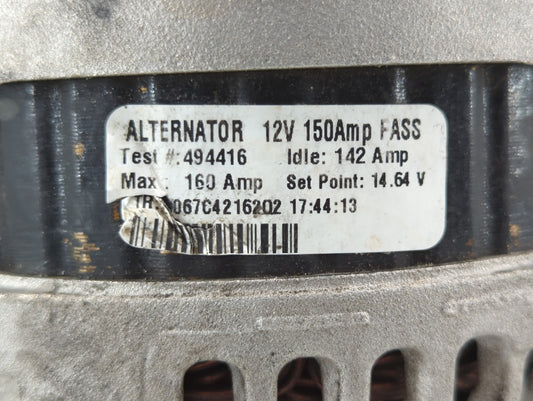 2016-2020 Infiniti Q50 Alternator Replacement Generator Charging Assembly Engine OEM P/N:494416 Fits Fits 2016 2017 2018 2019 2020 OEM Used Auto Parts