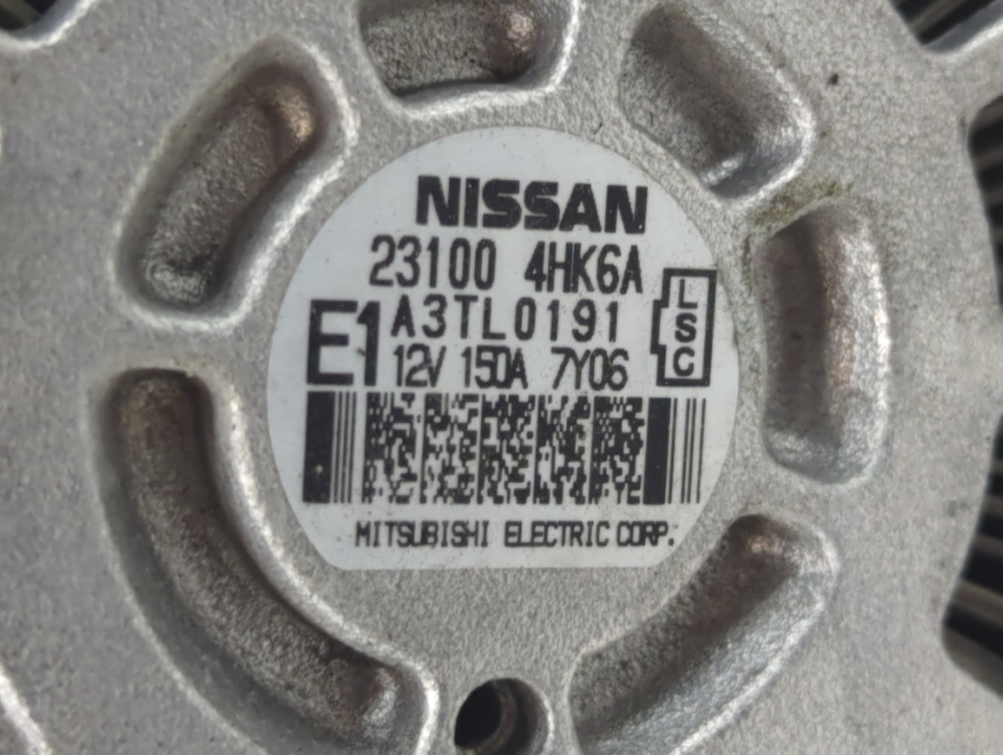 2016-2020 Infiniti Q50 Alternator Replacement Generator Charging Assembly Engine OEM P/N:23100 4HK6A Fits OEM Used Auto Part