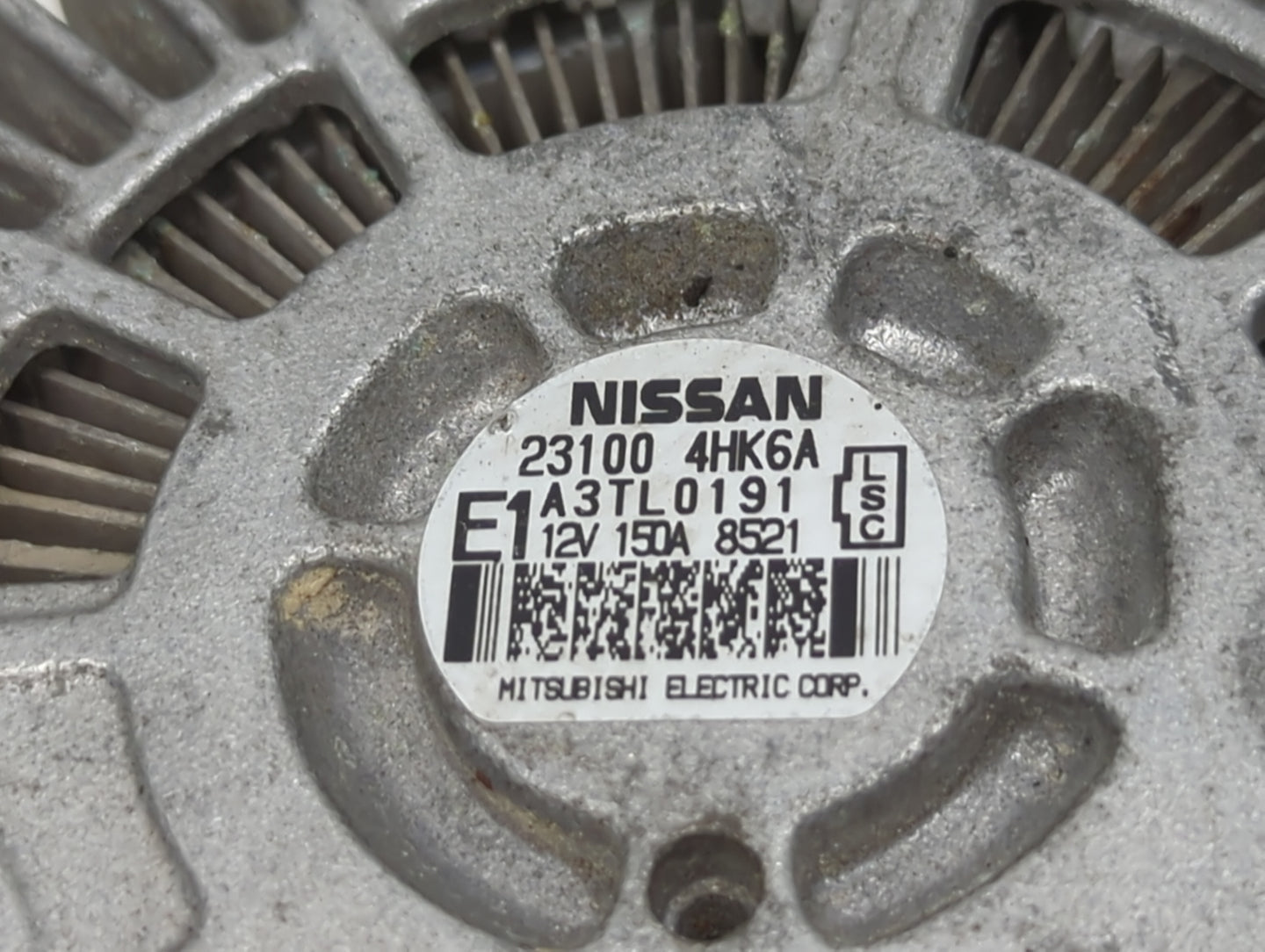 2017-2020 Infiniti Q60 Alternator Replacement Generator Charging Assembly Engine OEM P/N:A3TL0191 23100 4HK6A Fits OEM Used 