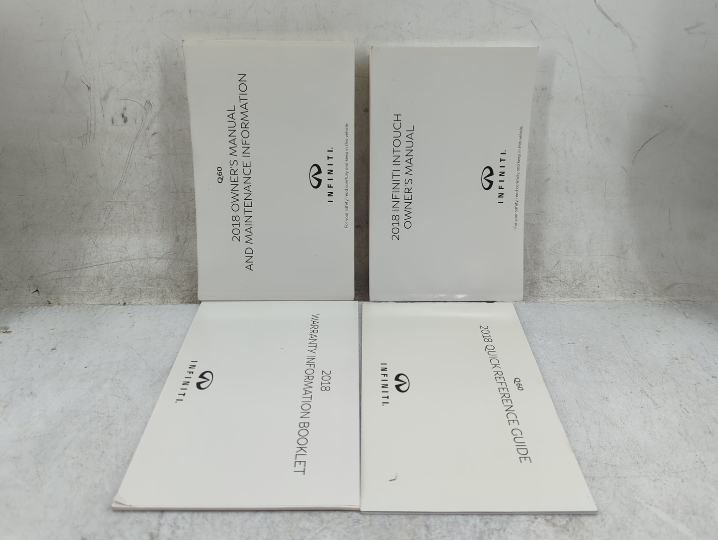2018 Infiniti Q60 Owners Manual Book Guide P/N:OM18E0 CV37U0 OEM Used Auto Parts - Oemusedautoparts1.com