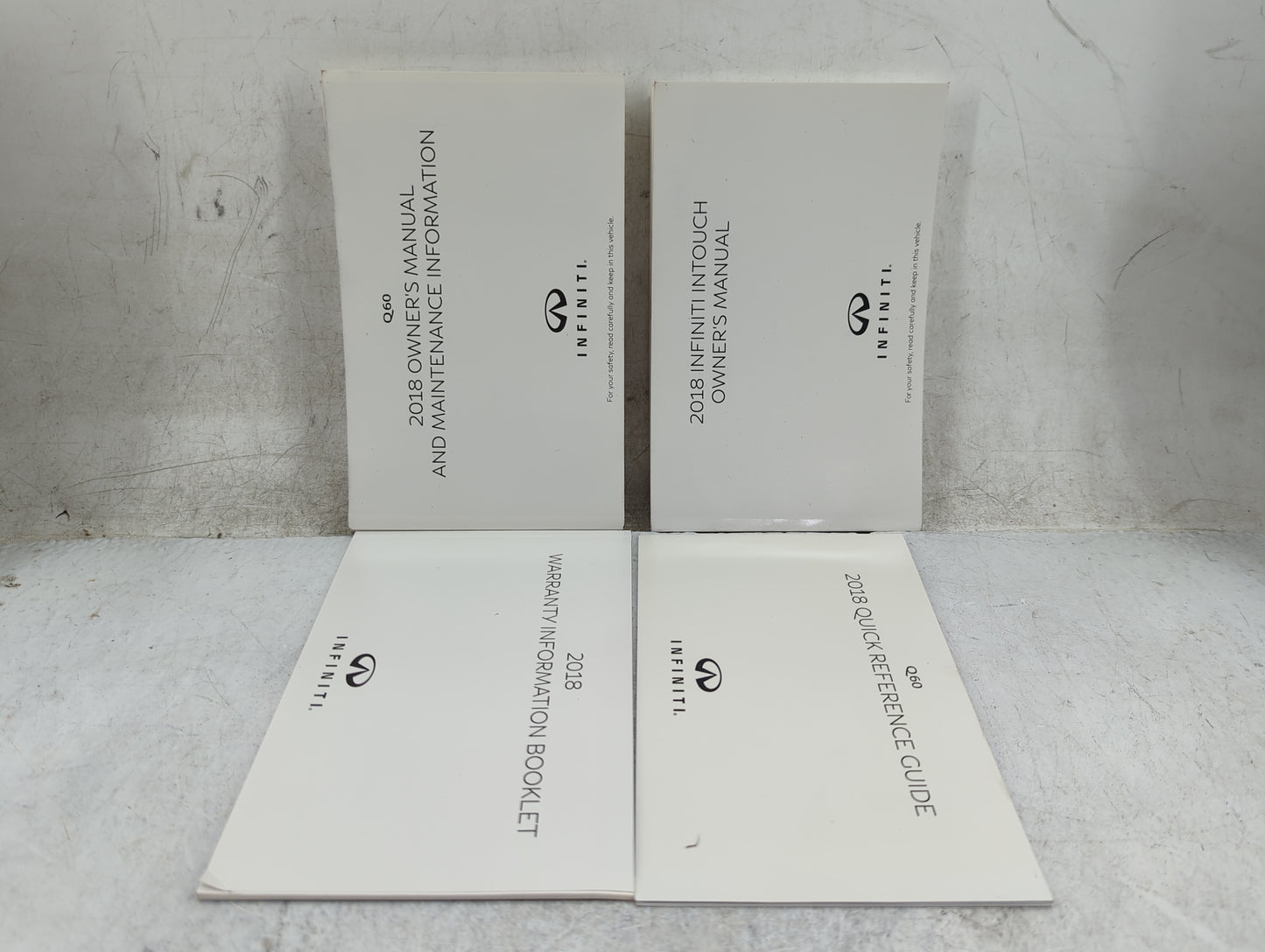 2018 Infiniti Q60 Owners Manual Book Guide P/N:OM18E0 CV37U0 OEM Used Auto Parts - Oemusedautoparts1.com