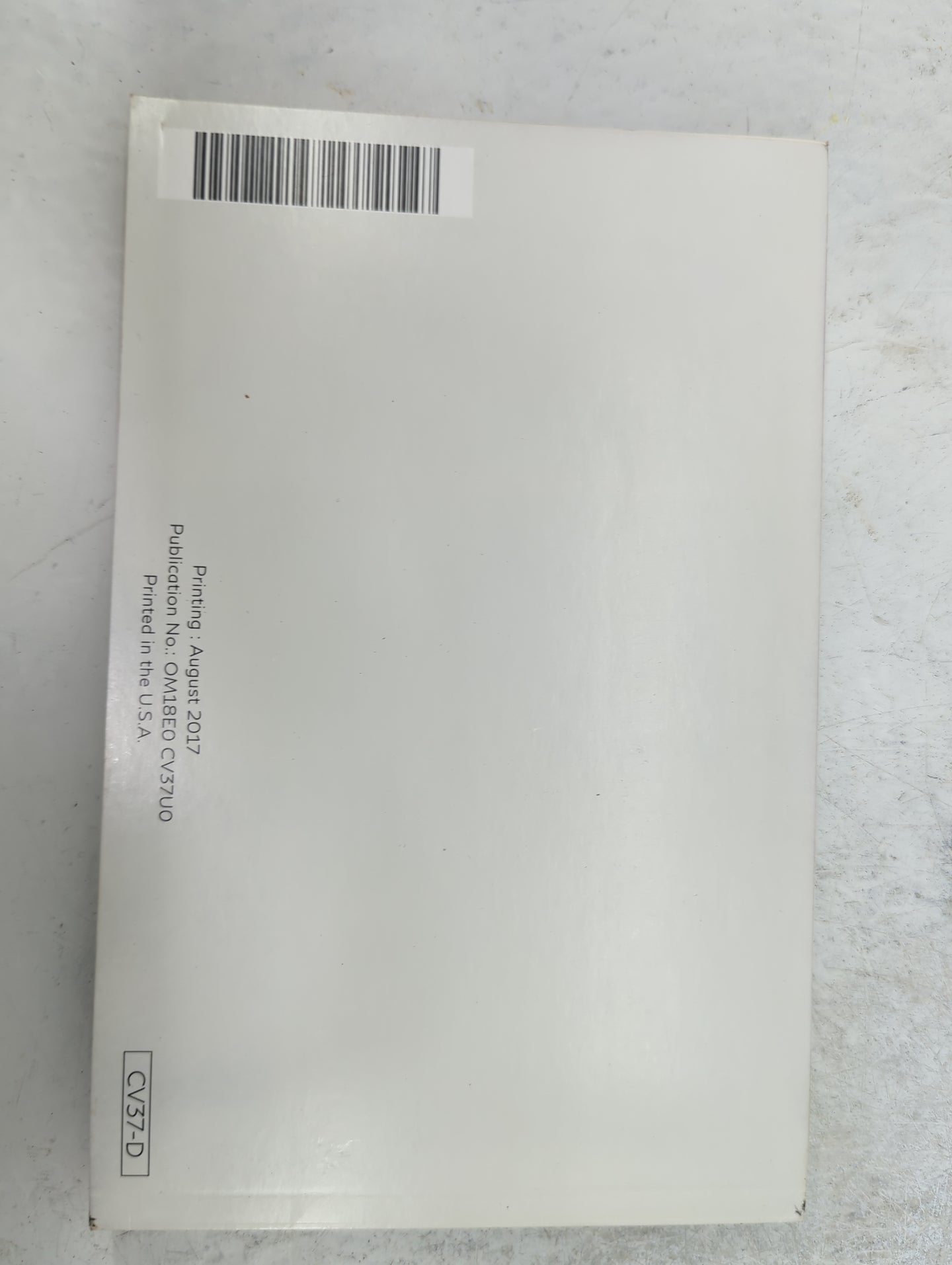 2018 Infiniti Q60 Owners Manual Book Guide P/N:OM18E0 CV37U0 OEM Used Auto Parts - Oemusedautoparts1.com