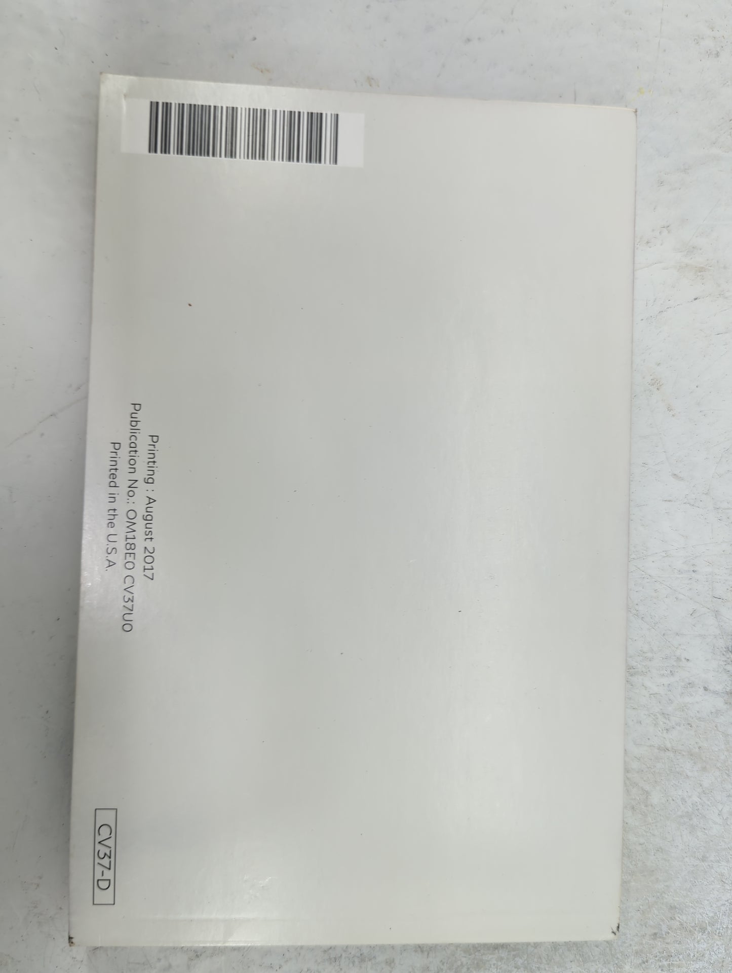 2018 Infiniti Q60 Owners Manual Book Guide P/N:OM18E0 CV37U0 OEM Used Auto Parts - Oemusedautoparts1.com
