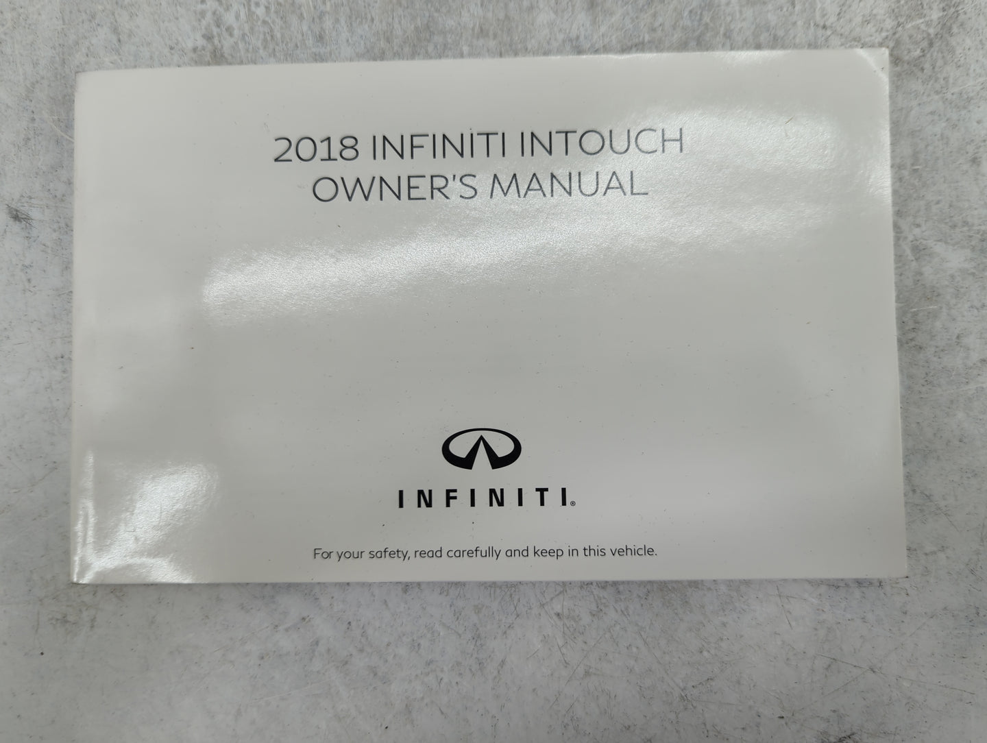 2018 Infiniti Q60 Owners Manual Book Guide P/N:OM18E0 CV37U0 OEM Used Auto Parts - Oemusedautoparts1.com
