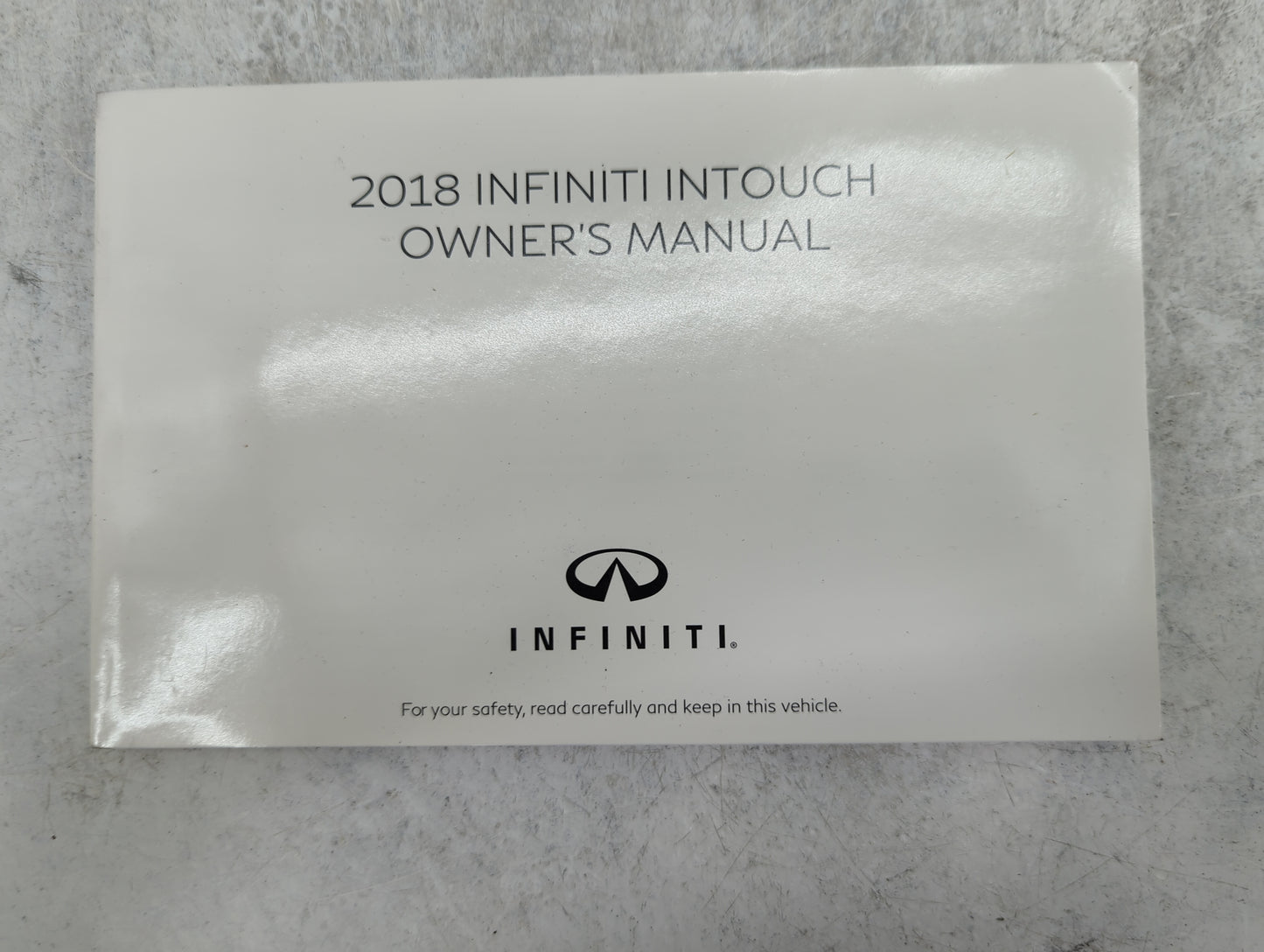 2018 Infiniti Q60 Owners Manual Book Guide P/N:OM18E0 CV37U0 OEM Used Auto Parts - Oemusedautoparts1.com