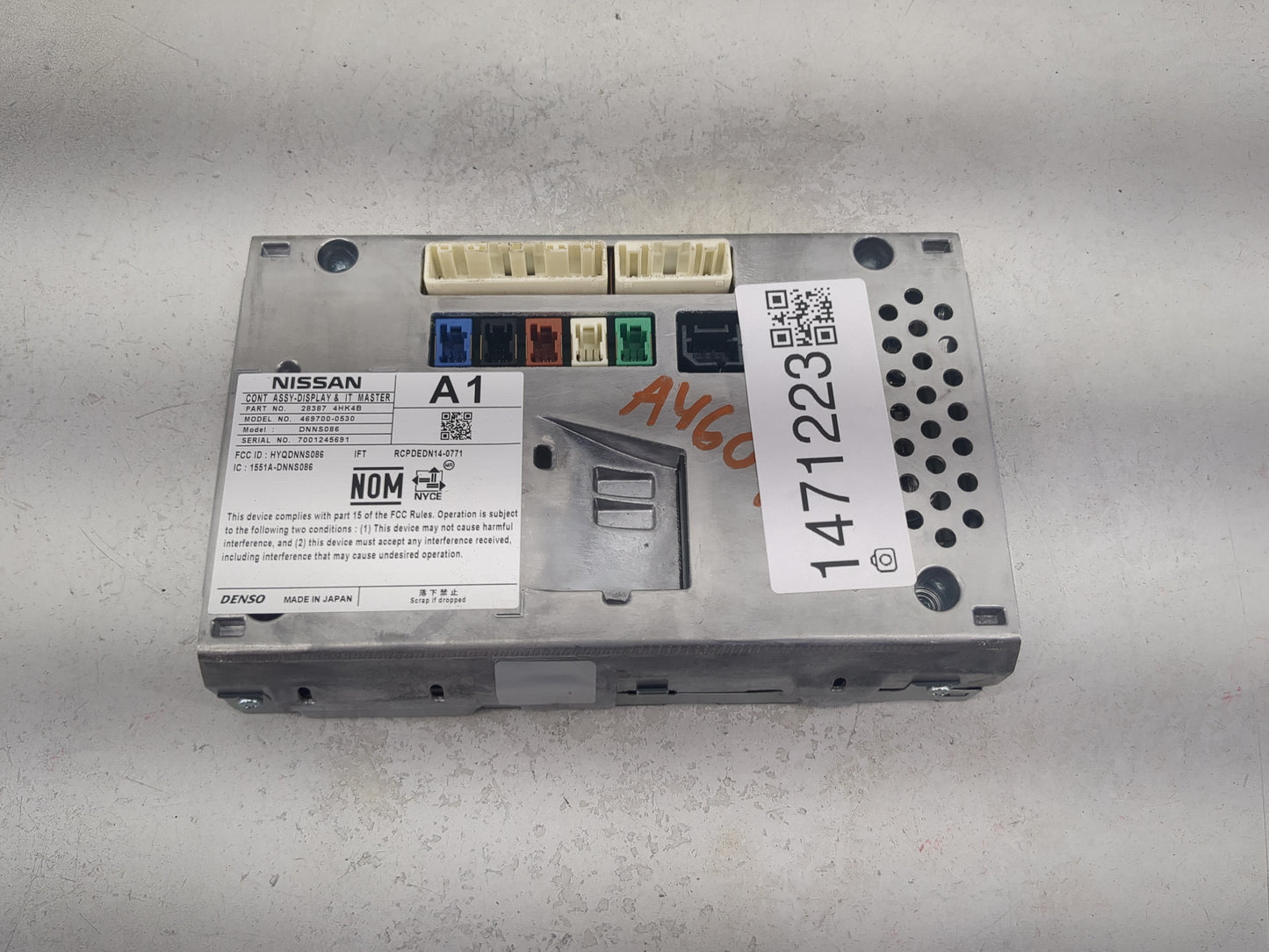 2018 Infiniti Q60 Information Display Screen - Oemusedautoparts1.com