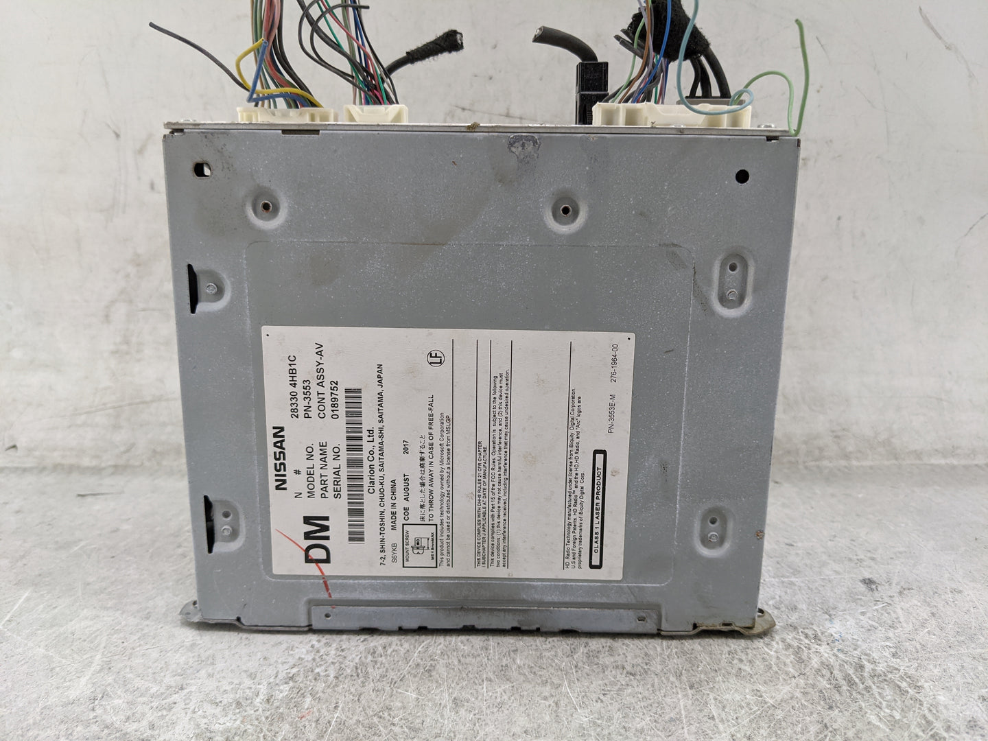 2017-2020 Infiniti Q60 Radio AM FM Cd Player Receiver Replacement P/N:283304HB1C PN-3553 Fits Fits 2016 2017 2018 2019 2020 