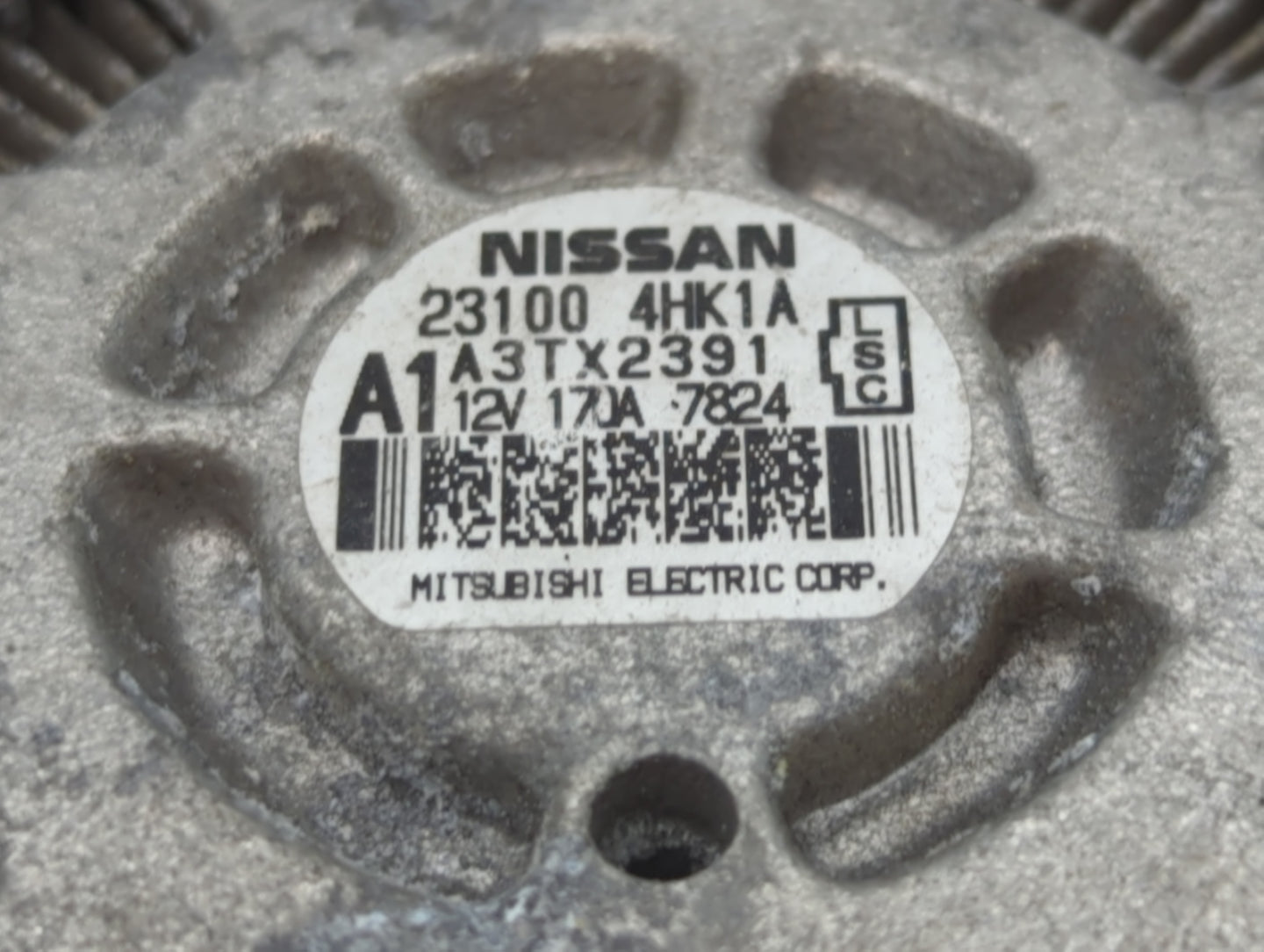 2017-2020 Infiniti Q60 Alternator Replacement Generator Charging Assembly Engine OEM P/N:23100 4HK1A Fits OEM Used Auto Part