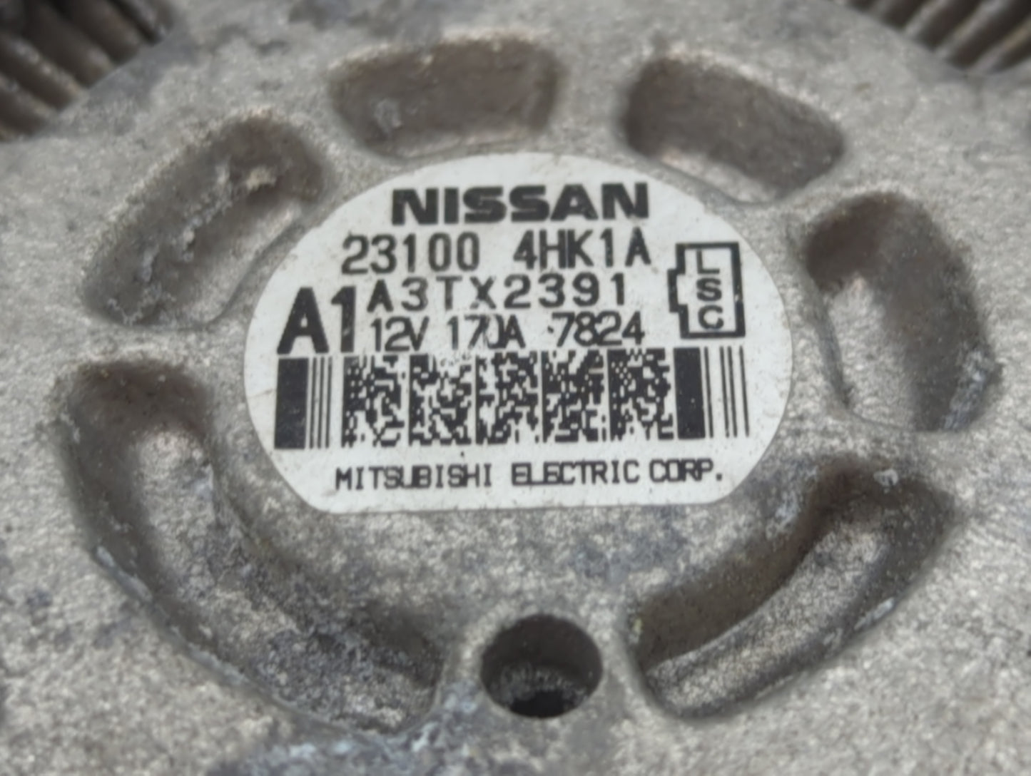 2017-2020 Infiniti Q60 Alternator Replacement Generator Charging Assembly Engine OEM P/N:23100 4HK1A Fits OEM Used Auto Part