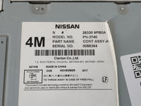 2017-2020 Infiniti Qx60 Radio AM FM Cd Player Receiver Replacement P/N:28330 9PB0A Fits Fits 2017 2018 2019 2020 OEM Used Au