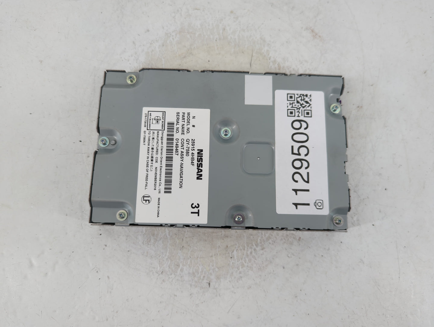 2017-2018 Infiniti Qx60 Information-gps-tv Control Module 25915 4hb4f - Oemusedautoparts1.com