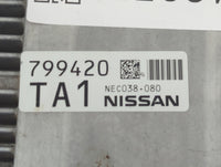 2018-2020 Infiniti Qx60 PCM Engine Control Computer ECU ECM PCU OEM P/N:799420TA0 Fits Fits 2018 2019 2020 OEM Used Auto Par