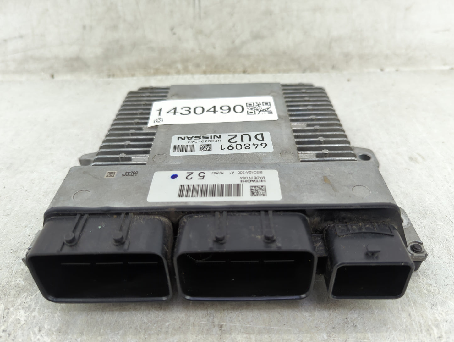 2018-2020 Infiniti Qx60 PCM Engine Control Computer ECU ECM PCU OEM P/N:NEC030-049 Fits Fits 2018 2019 2020 OEM Used Auto Pa