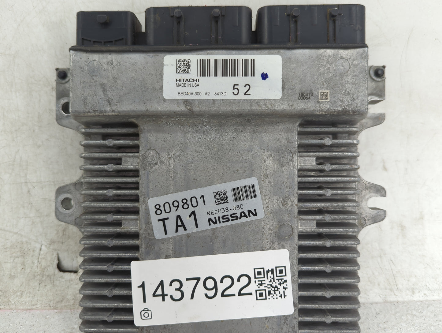 2018-2020 Infiniti Qx60 PCM Engine Control Computer ECU ECM PCU OEM P/N:BED40A-300, NEC038-080 Fits Fits 2018 2019 2020 OEM 