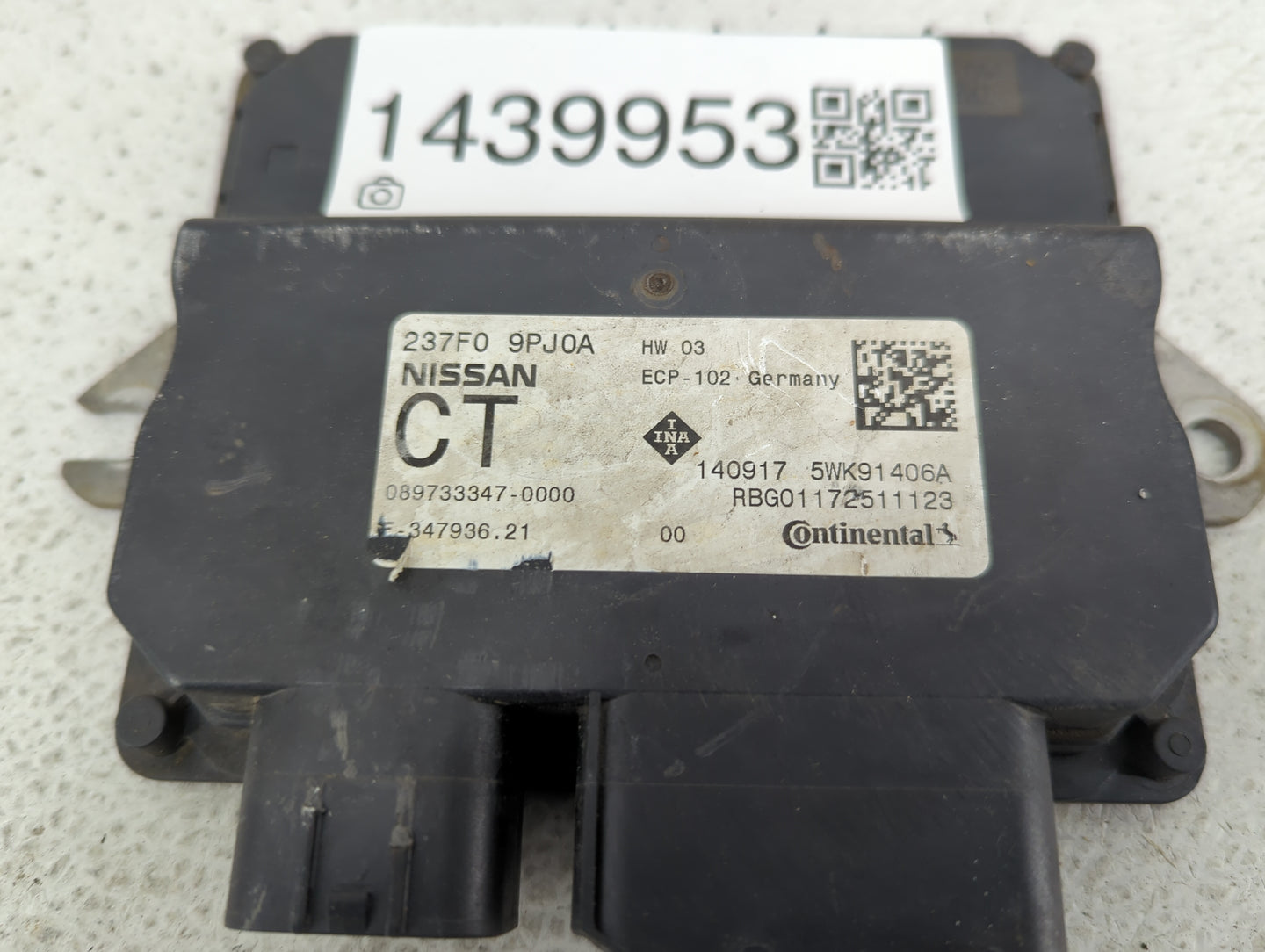2018-2020 Infiniti Qx60 PCM Engine Control Computer ECU ECM PCU OEM P/N:237F09PJ0A 5WK91406A Fits Fits 2018 2019 2020 OEM Us