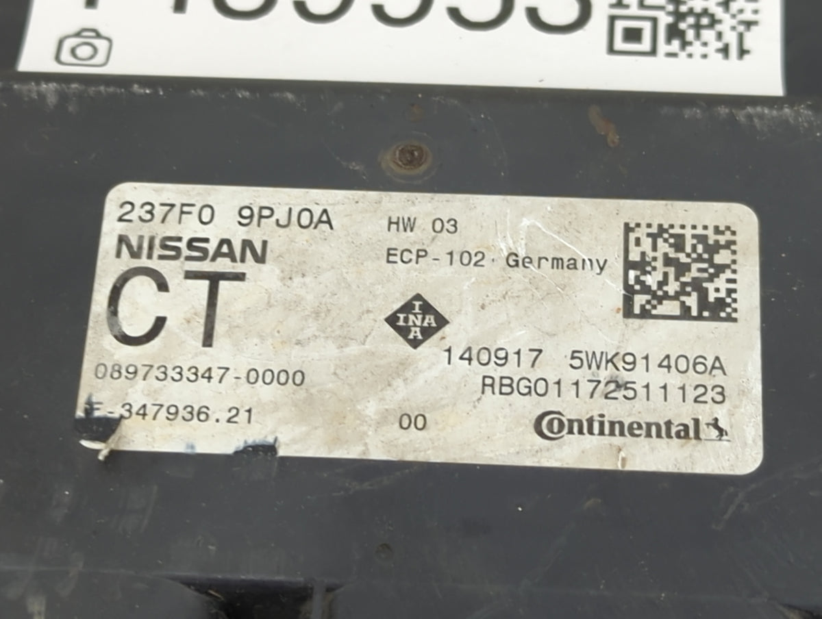 2018-2020 Infiniti Qx60 PCM Engine Control Computer ECU ECM PCU OEM P/N:237F09PJ0A 5WK91406A Fits 2018 2019 2020 OEM Used Au