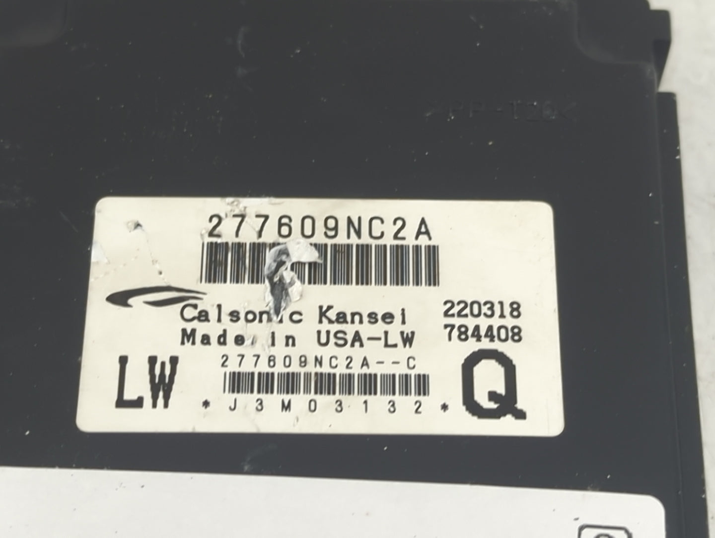 2018-2018 Infiniti Qx60 Temperature Control Module 277609nc2a 1440510 - Oemusedautoparts1.com