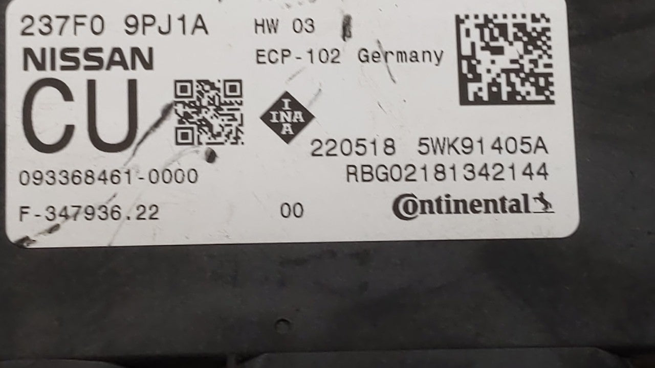 2018-2020 Infiniti Qx60 PCM Engine Control Computer ECU ECM PCU OEM P/N:23750 9PJ1A 237F0 9PJ0A Fits Fits 2018 2019 2020 OEM