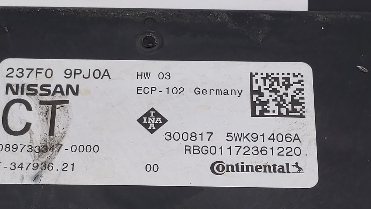 2018 Infiniti Qx60 PCM Engine Control Computer ECU ECM PCU OEM P/N:23750 9PJ1A 237F0 9PJ0A Fits OEM Used Auto Parts - Oemuse