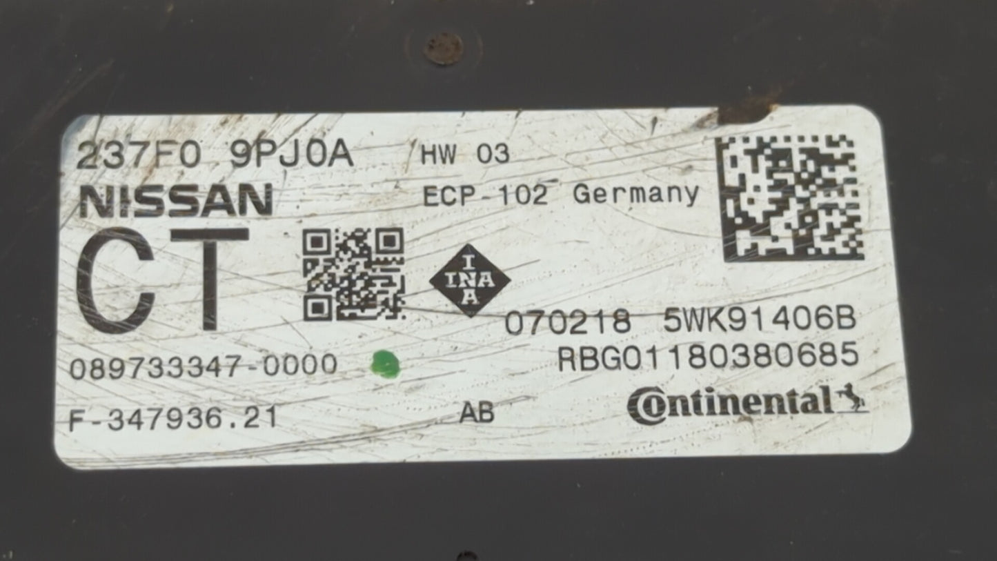 2018 Infiniti Qx60 PCM Engine Control Computer ECU ECM PCU OEM P/N:23750 9PJ1A 237F0 9PJ0A Fits OEM Used Auto Parts - Oemuse
