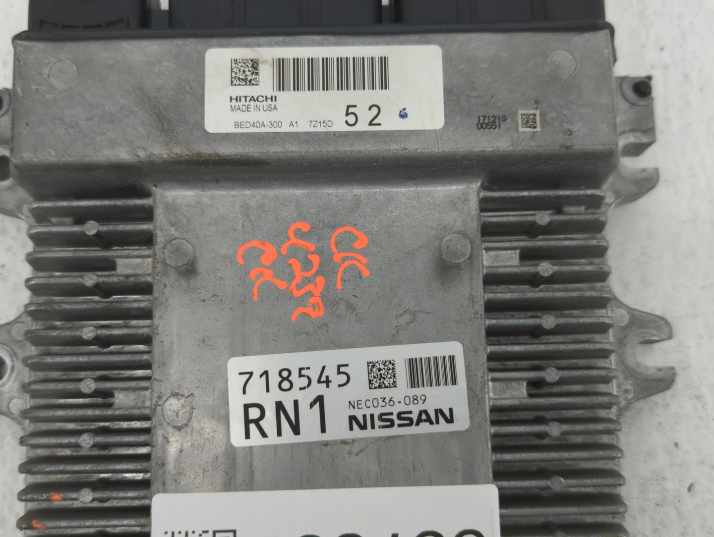 2018-2020 Infiniti Qx60 PCM Engine Control Computer ECU ECM PCU OEM P/N:NEC036-089 718545 Fits Fits 2018 2019 2020 OEM Used 