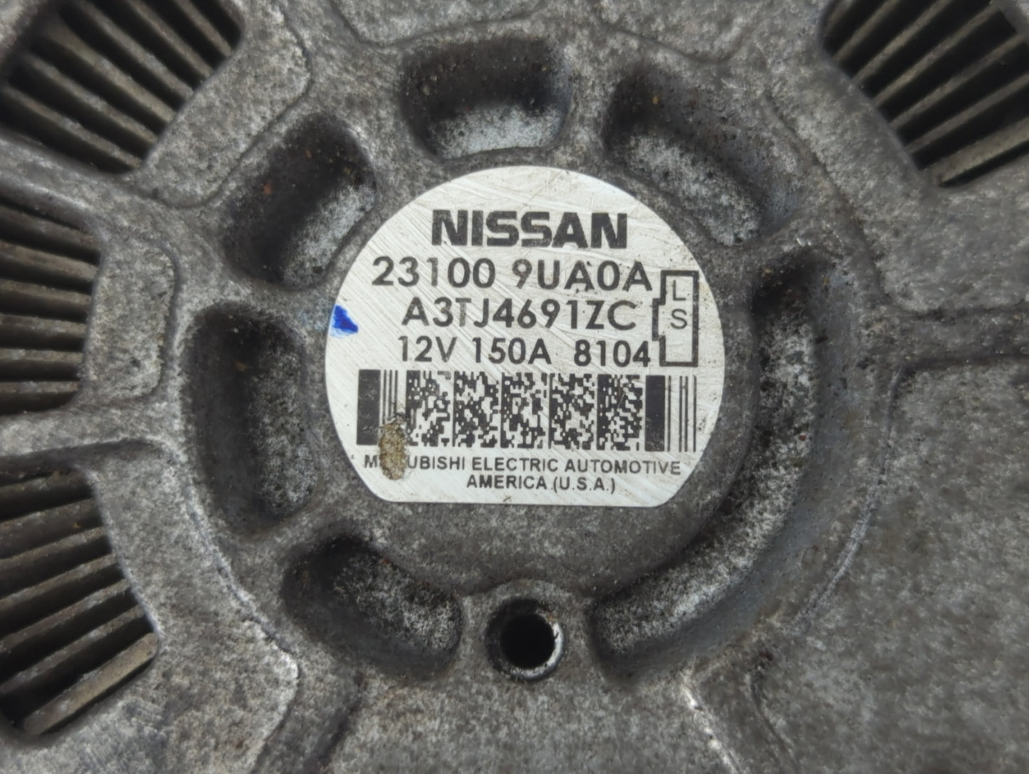 2017-2020 Infiniti Qx60 Alternator Replacement Generator Charging Assembly Engine OEM P/N:23100 9UA0A Fits OEM Used Auto Par