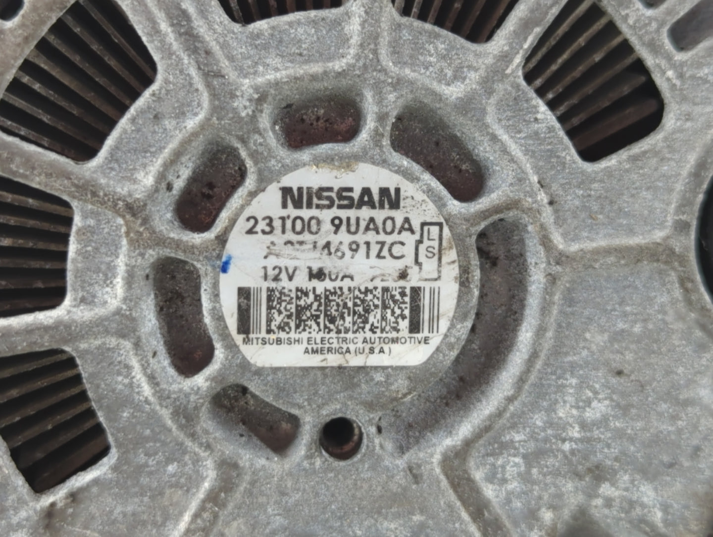 2017-2020 Infiniti Qx60 Alternator Replacement Generator Charging Assembly Engine OEM P/N:23100 9UA0A Fits OEM Used Auto Par