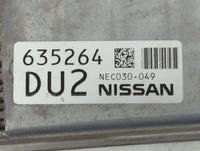 2018-2020 Infiniti Qx60 PCM Engine Control Computer ECU ECM PCU OEM P/N:635264 NEC030-049 Fits Fits 2018 2019 2020 OEM Used 
