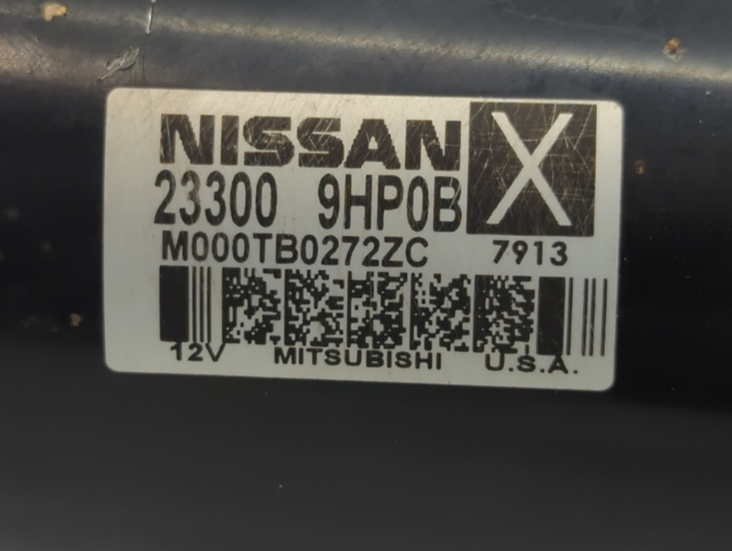 2015-2020 Infiniti Qx60 Car Starter Motor Solenoid OEM P/N:M000TB0272ZC 23300 9HP0B Fits OEM Used Auto Parts - Oemusedautopa