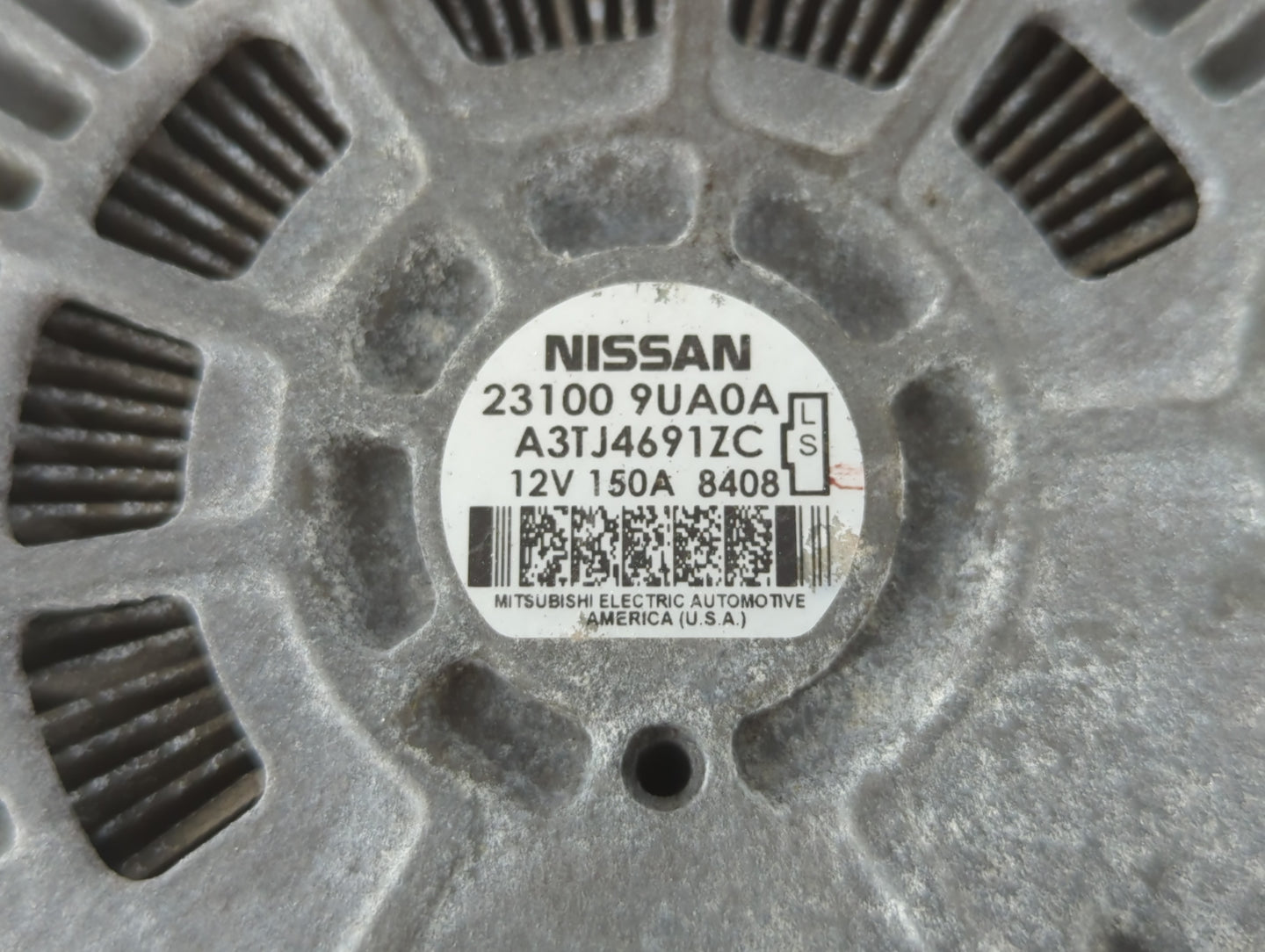 2017-2020 Infiniti Qx60 Alternator Replacement Generator Charging Assembly Engine OEM P/N:23100 9UA0A Fits OEM Used Auto Par
